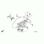 Схема вузла: Переднє крило для Honda ST1300 Pan-European