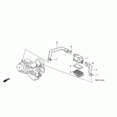 Схема вузла: Вторинний повітряний фільтр для Honda VT1100 Shadow ACE