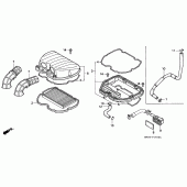 Схема узла: Воздушный фильтр для Honda CBR600 CBR600F