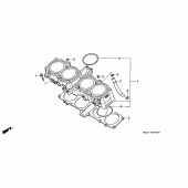 Схема узла: Цилиндр для Honda CBR1000 CBR1000F