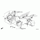 Схема вузла: Акумулятор для Honda CRF230 CRF230F