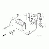 Схема узла: Аккумулятор для Honda CBR1100XX Blackbird