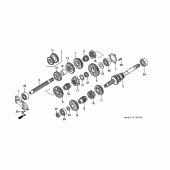 Схема узла: Трансмиссия для Honda GL1500 Gold Wing Aspencade