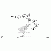 Схема вузла: Pair control valve для Honda VT1300 Sabre