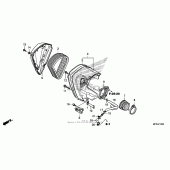 Схема узла: Воздушный фильтр для Honda VT1300 Sabre