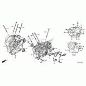 Схема вузла: Crankcase (2) для Honda VT750 Shadow RS