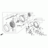 Схема узла: Фара для Honda VT750 Shadow Aero