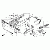 Схема вузла: Задній важіль (Маятник) для Honda CRF250 CRF250R