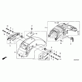 Схема узла: Заднее крыло 3 для Honda VT750 Shadow RS