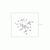 Схема вузла: Custom windshield для Honda VTX1800