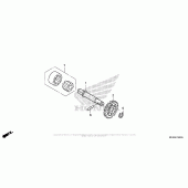 Схема вузла: Масляний насос для Honda CRF450 CRF450R