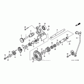 Схема узла: Reverse gear для Honda GL1800 Gold Wing