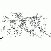 Схема вузла: Vt1100c2frame для Honda VT1100 Shadow ACE