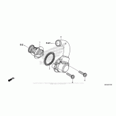 Схема вузла: Термостат для Honda CMX500 Rebel