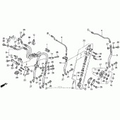 Схема вузла: St1100a second master cylinder 96-98 для Honda ST1100 Pan-European