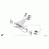 Схема вузла: Рульова траверса для Honda CRF1000 Africa Twin