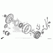 Схема вузла: Генератор для Honda VT1300 Fury