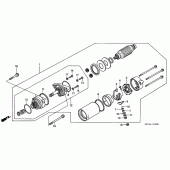 Схема вузла: Стартер електричний для Honda GL1800 Gold Wing