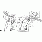 Схема узла: Пульт управления рулевой для Honda GL1500 Gold Wing Aspencade