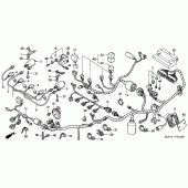 Схема узла: Электрооборудование (1/2/3/4) для Honda CBR1100XX Blackbird