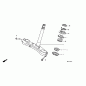 Схема узла: Рулевая траверса для Honda CBR600