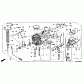 Схема вузла: Carburetor (a / cm / 2a / 2cm) для Honda VT750 Shadow Aero
