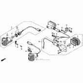 Схема узла: Поворотники для Honda XL600 Transalp