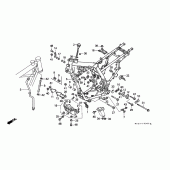 Схема вузла: Рама для Honda NX650 Dominator