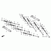 Схема вузла: Шток & Клапан (FRONT) для Honda VFR800 VFR