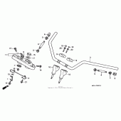 Схема узла: Руль для Honda VT1100 Shadow Aero