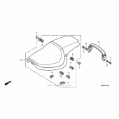 Схема узла: Сиденье для Honda VT750 Shadow Spirit