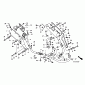 Схема вузла: Вихлопна система для Honda XL1000V Varadero