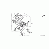 Схема вузла: Задній ліхтар (Стоп-сигнал) для Honda XR250