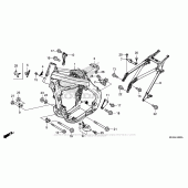 Схема вузла: Рама для Honda CRF450 CRF450R