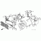 Схема вузла: Радіатор для Honda VFR750F Interceptor