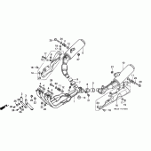 Схема вузла: Вихлопна система для Honda CBR1000 CBR1000F