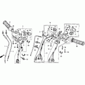 Схема узла: Пульт управления рулевой для Honda GL1500 Gold Wing Special Edition