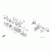 Схема вузла: Shift drum для Honda NX650 Dominator