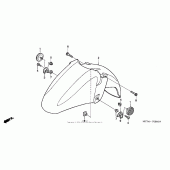 Схема вузла: Перед. крило (fsc600 02 / d 03- 05) для Honda FSC600 Silver Wing