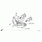 Схема вузла: Фара для Honda CBR600 CBR600RR