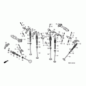 Схема вузла: Шток і Клапан для Honda VT1100 Shadow ACE