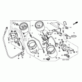 Схема узла: Панель приборов (AR,CM,E,ED,F,G,SP) (SW,2G,3G) для Honda VF750 Magna