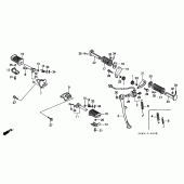 Схема узла: Подножки для Honda CMX250 Rebel