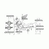 Схема вузла: Label read the manual (ST1100N / P / R / AN / AP / AR) для Honda ST1100 Pan-European