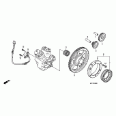 Схема вузла: Pulse generator / starting clutch для Honda XL700V Transalp