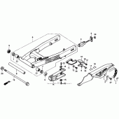 Схема вузла: Задній важіль (Маятник) для Honda NX250