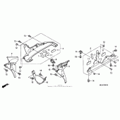 Схема узла: Lower cowl (2) для Honda CBR1000 CBR1000RR Fireblade