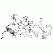 Схема узла: Радиатор для Honda VTR250 VTR