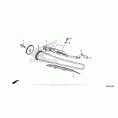 Схема вузла: Ланцюг ГРМ & Натяжник & Заспокоювач для Honda NC700