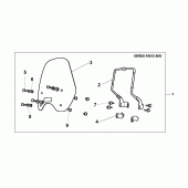 Схема узла: Ветровое стекло для Honda CB750 Seven Fifty